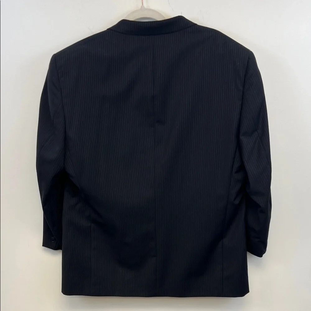 Axcess Men's Black Pinstripe 3 Button Suit Coat /Jacket Size Size 44S